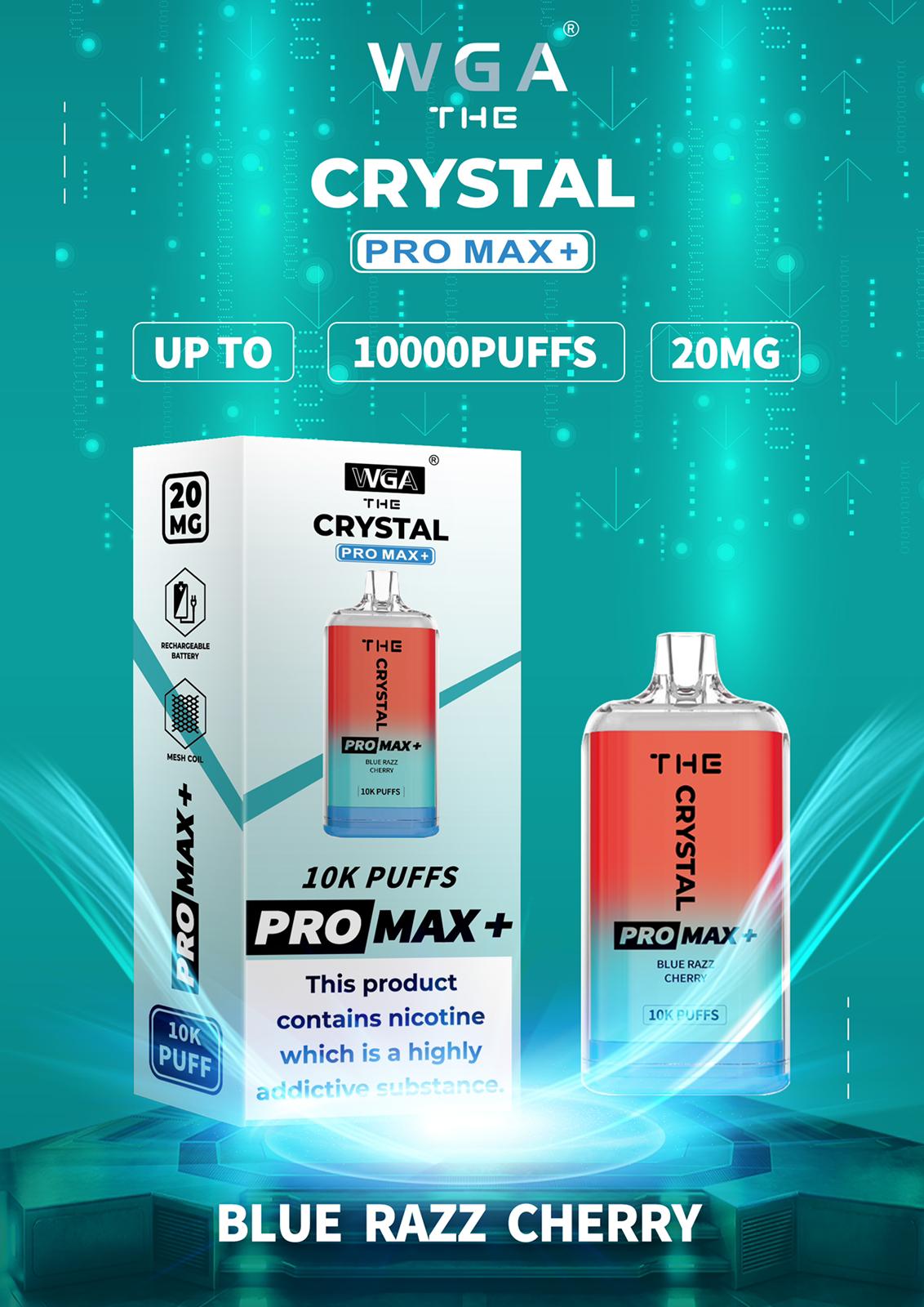 The Crystal Pro Max + 10000 Puffs Disposable Vape Pod